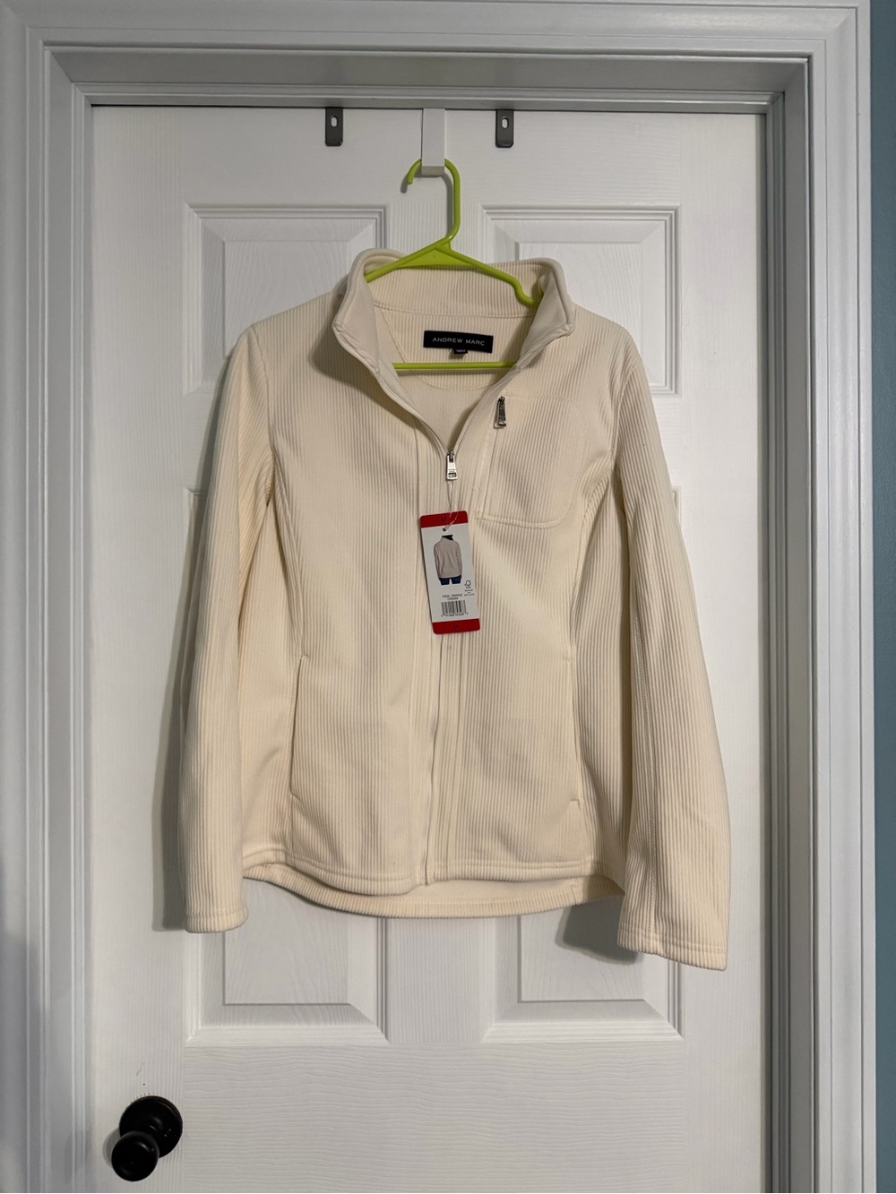 Andrew Marc Cream Full-Zip Women's Fleece Jacket Size M